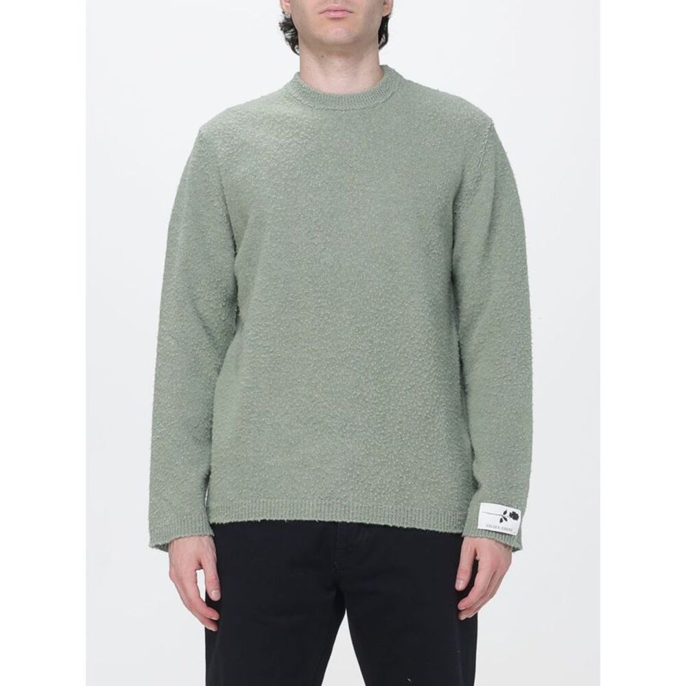 Golden Goose Men Pure Virgin Wool Crewneck Jumper Golden Goose With Ribbed Trims